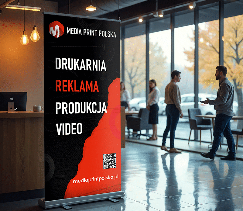 Drukarnia: roll up reklamowy